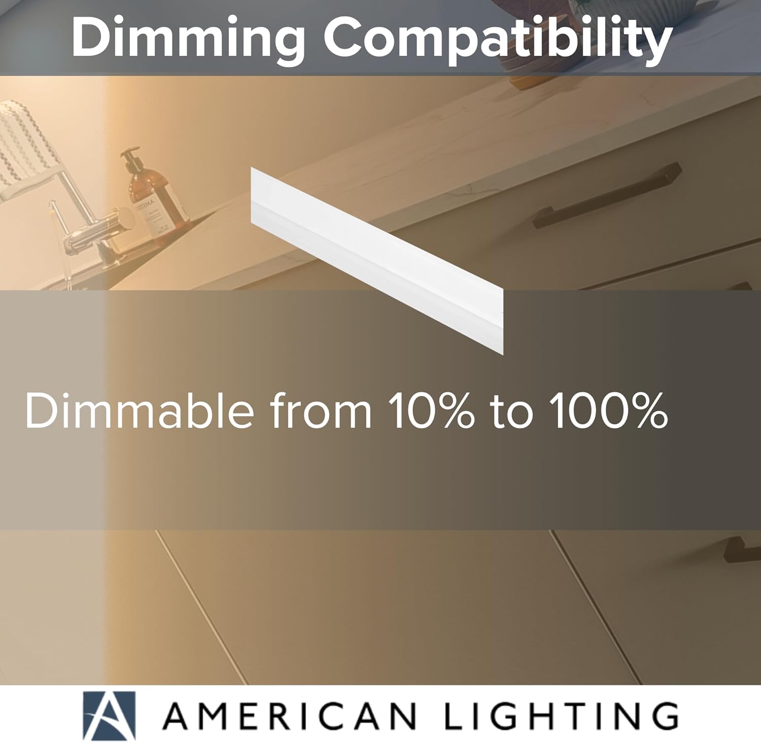 American Lighting LED Courant Plus Undercabinet Light 40 Inch 5CCT 90+ CRI 2000 Lumens with USB-A USB-C and 20A Receptacles White Finish Title 24 Compliant (2 Pack)