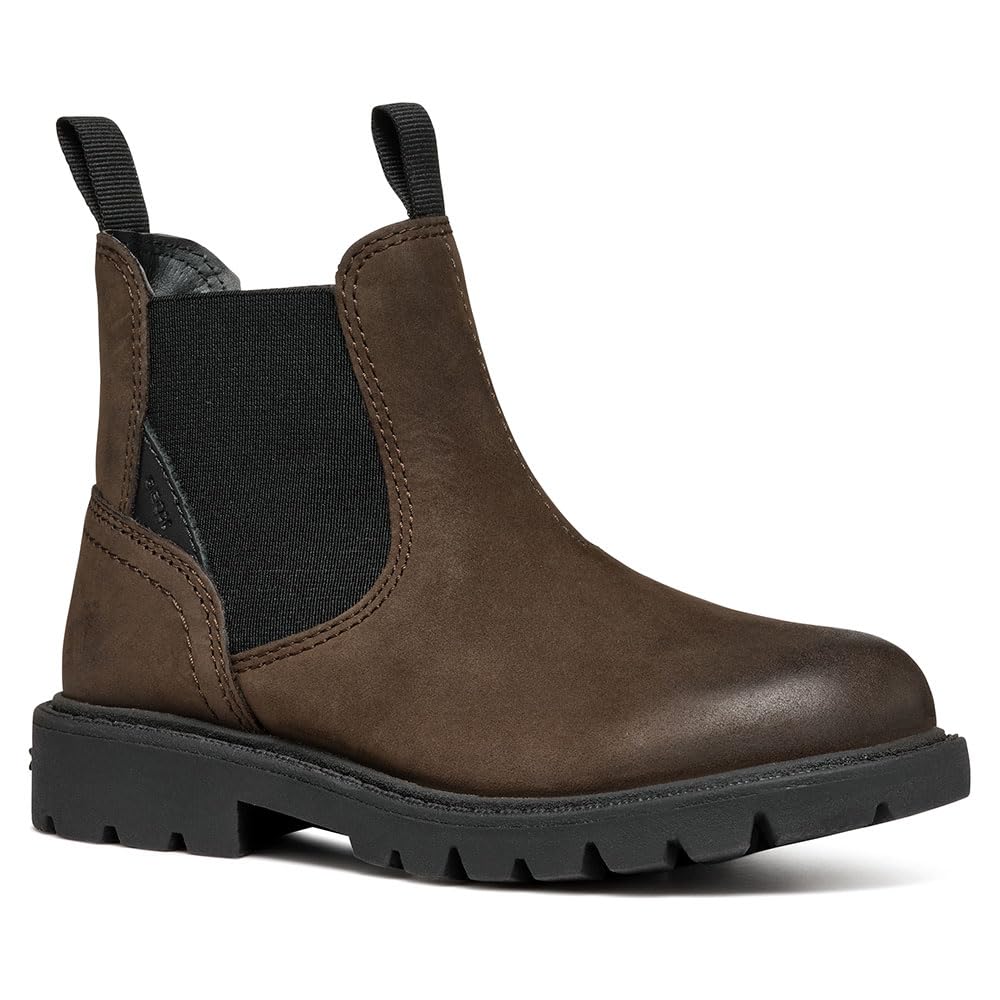 Geox Boys J Shaylax Boy AChelsea Boot, Coffee Black, 6.5 UK