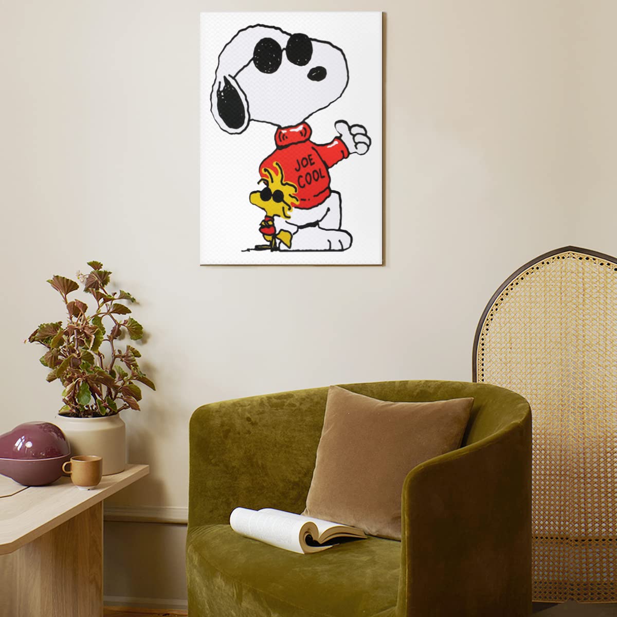 Amazon.co.jp: アートパネル ピーナッツ スヌーピー キャンバス 絵画