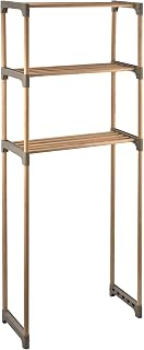 Honey-Can-Do Over-the-Toilet Bathroom Storage Shelf, Wood, Natural, 3-Tier