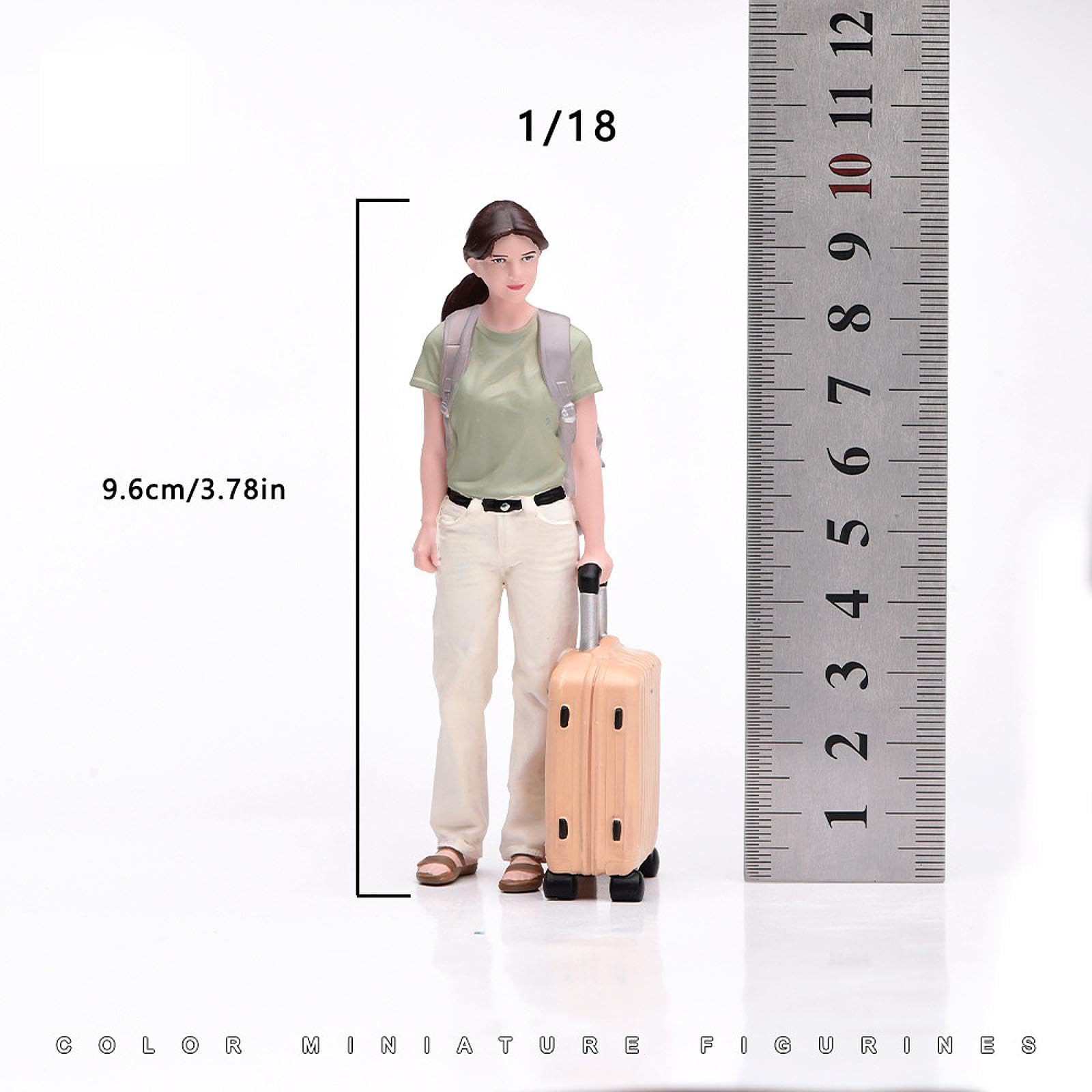 Qianly Figura di Miniatura, Modello di Scena in Miniatura, Oggetti di Scena Cinematografici, Oggetti da Collezione, Decorazione per Treni E Ferrov, da 1 a 18