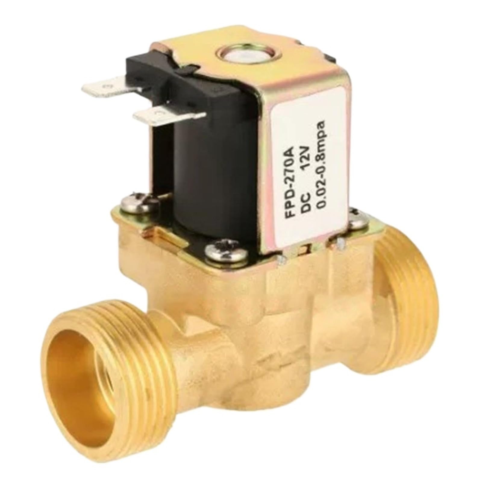Uyqukggpsn G3-4-Dc24v 3/4” 1/2” Electric Solenoid Magnetic Valve Dc 24V Ac 220V Dc12v Normally Closed Brass Inlet Solenoid Valve Water Valves