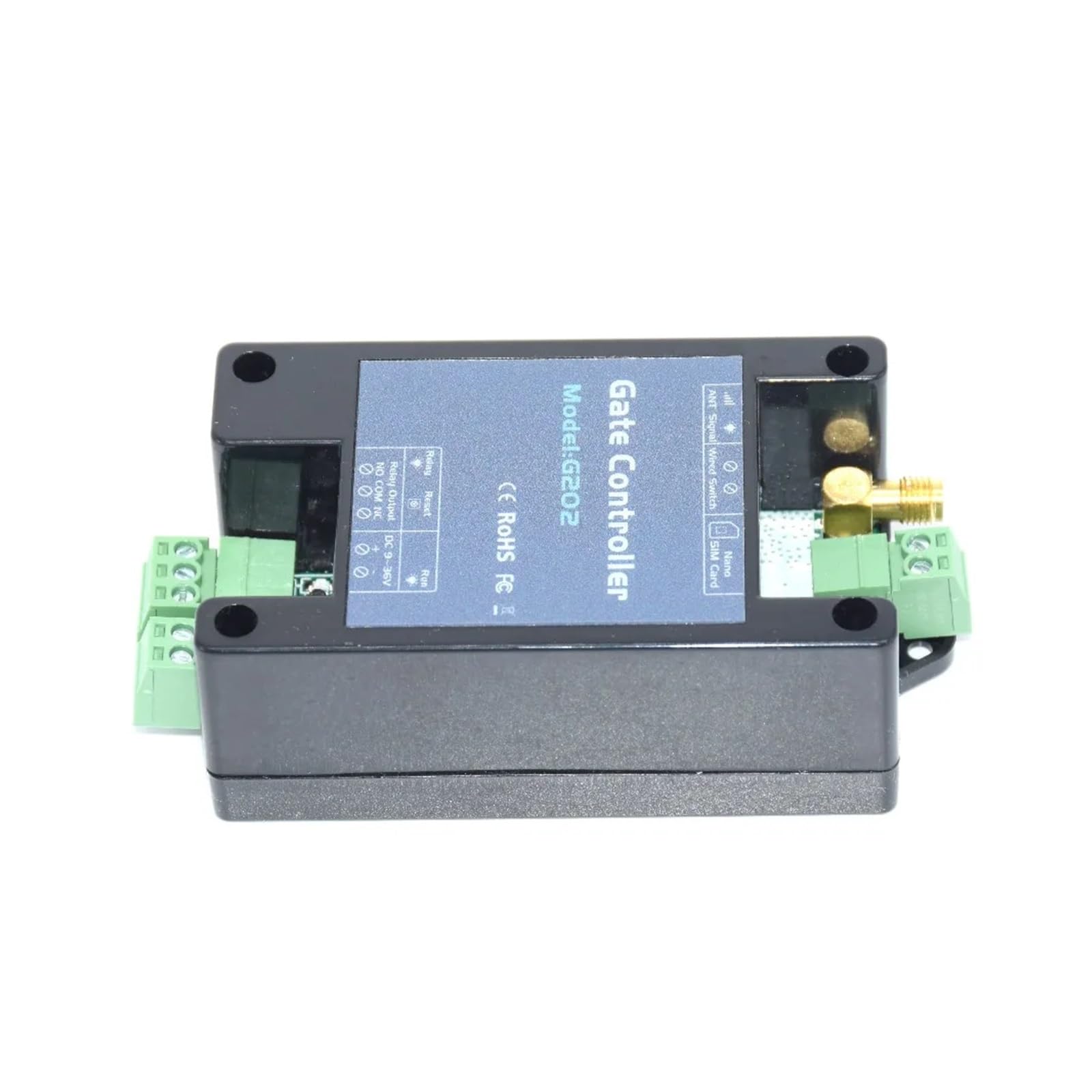 Abridor de Puerta corrediza abatible gsm for Garaje, 200 usuarios, Interruptor de relé, Control de Acceso Remoto, abridor de Puerta inalámbrico con Llamada Gratuita(2 G Long Ant Adapter)