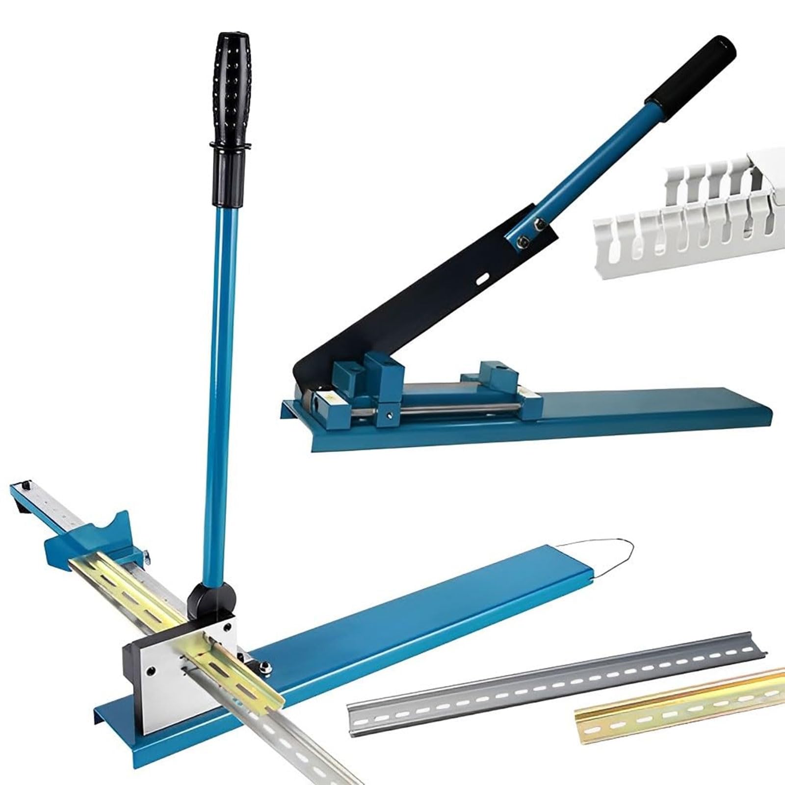 Cortadora manual de rieles DIN sobremesa máquina de corte de canaletas acero aluminio TR 50cm