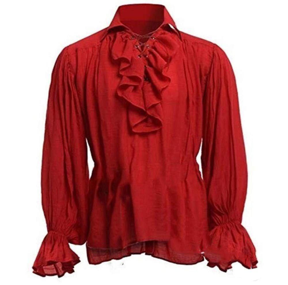 Each Women Mens Medieval Renaissance Shirt Pirate Costume Viking Long Shirt Medieval Robe