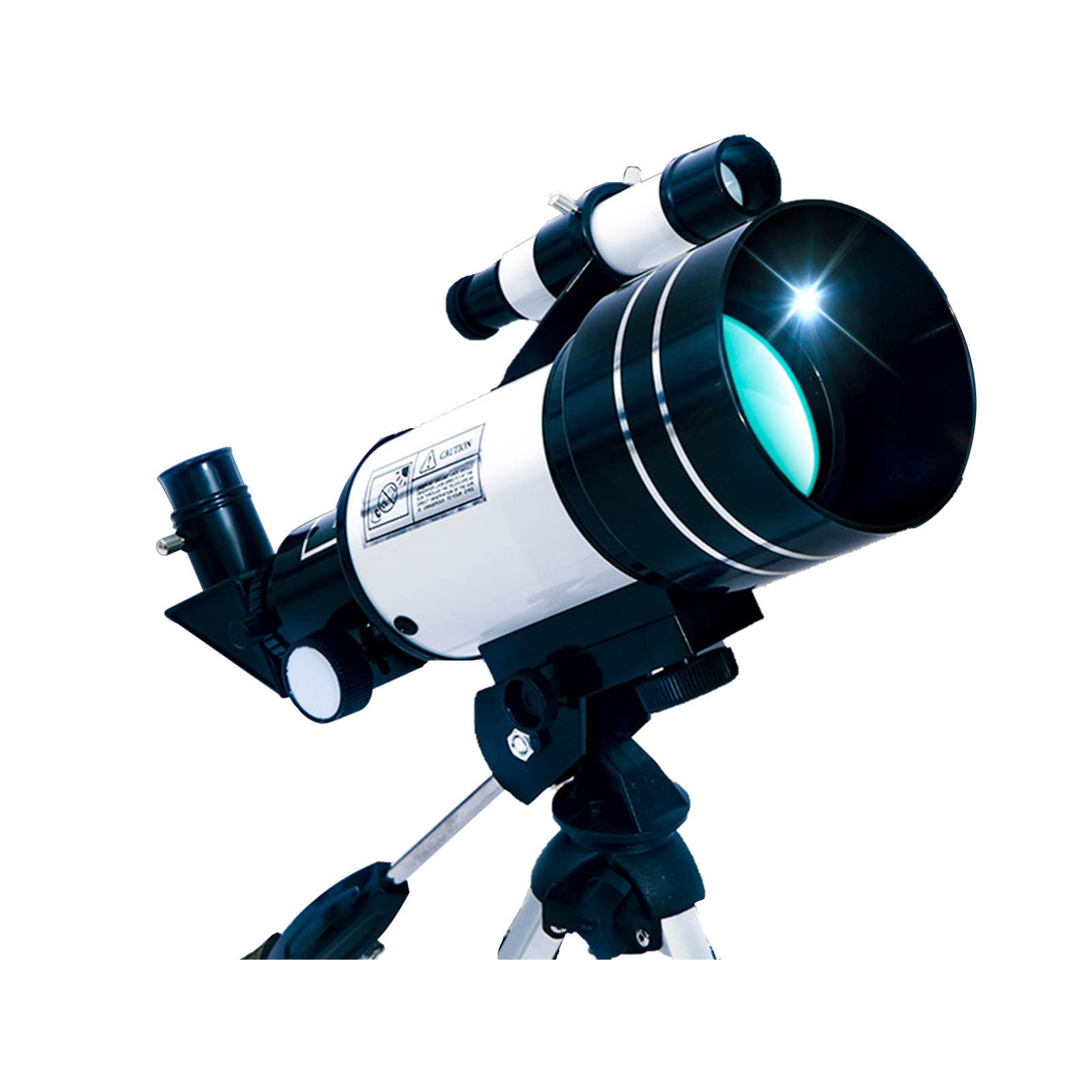 SDFK Telescopios para Adultos De Astronomía, Telescopio Refractor De Longitud Focal De 300 Mm De Apertura De 70 Mm para Niños Principiantes, Telescopio Portátil con Trípode