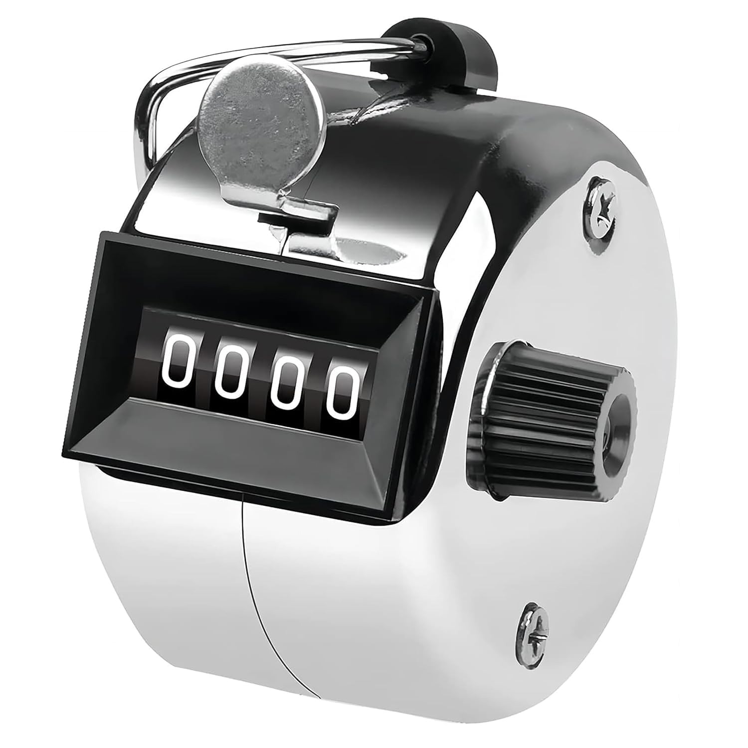 Hand Tally Counter, 4 Digit Manual Mechanical Click Counter with Finger Ring, Heavy Duty Metal Handheld Number Counter for Attendance, Inventory, Sports, Events, Golf & Crowd Counting-image-46