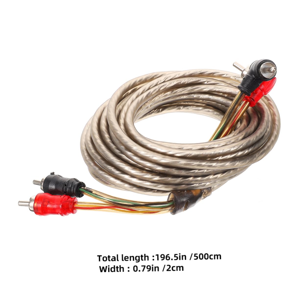 ULTECHNOVO Car Audio RCA Cable for Amplifier and Subwoofer Wiring Speaker Wire Harness for Sound Quality and Broad Application Automotive Audio Systems