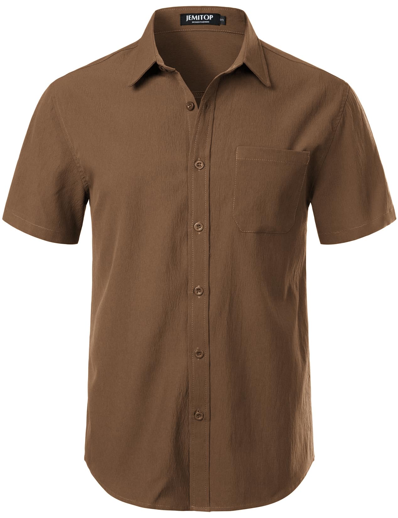 JEMITOP Men's Stretch Wrinkle Free Shirt
