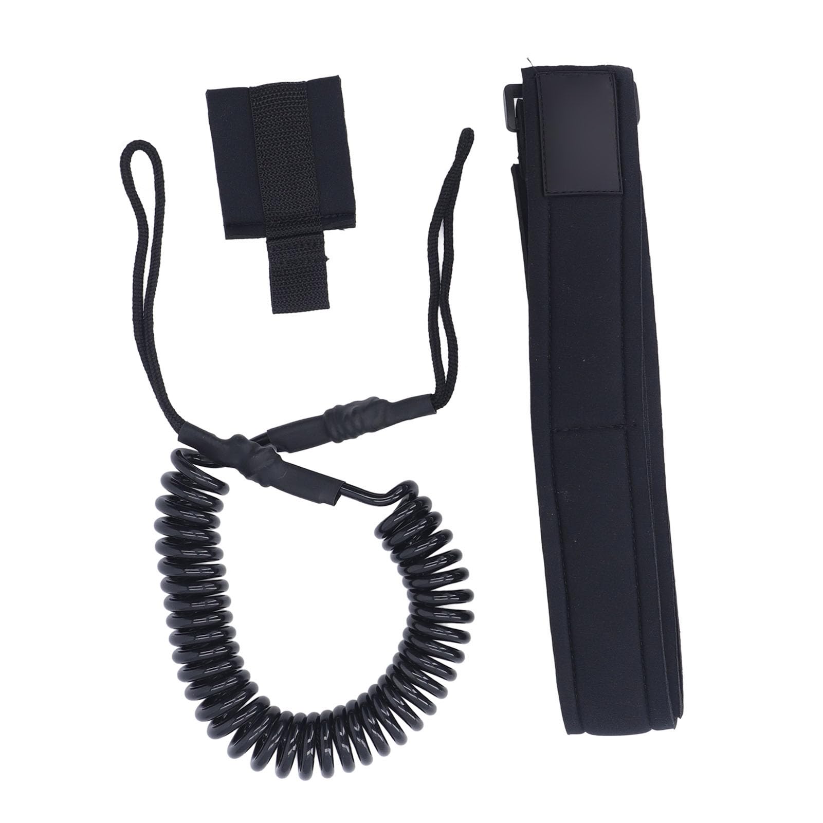 Premium 6mm TPU Surfboard Leash Coiled Spring, Skin Friendly, Comfortable Fixed Loop, Secure Connection for Water Sports