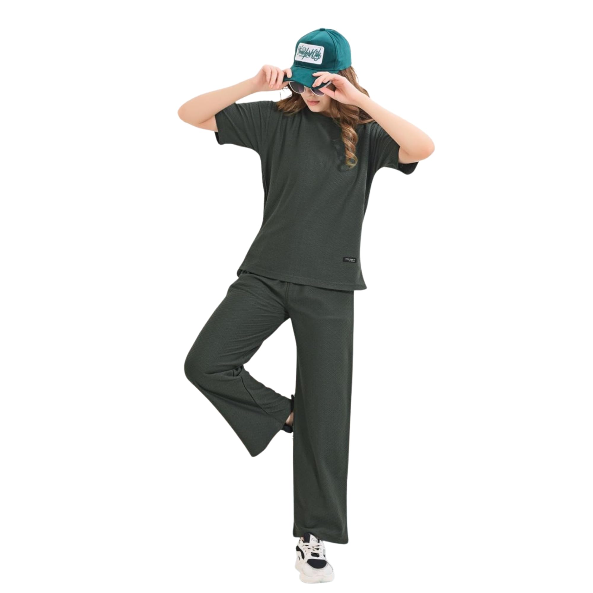Women’s Polyester Blend Co-Ord Set | Stylish Top & Bottom Matching Outfit | Comfortable Casual Wear | Trendy Lounge Set, Travel & Outings | Modern Fit & Soft Fabric-image-36