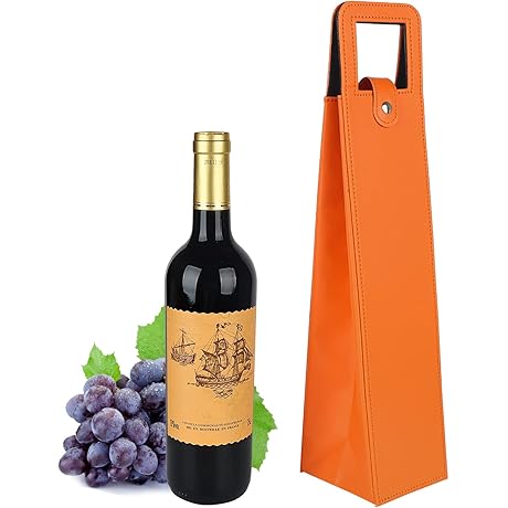 Premium Leather Wine Bottle Gift Bag - The Epitome of Sophistication