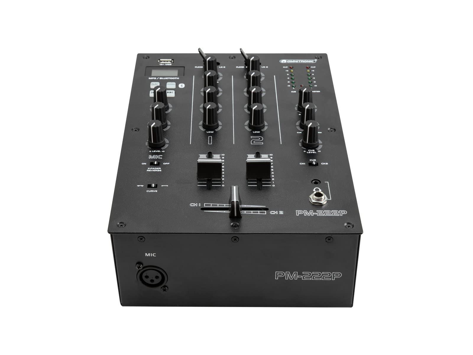 Omnitronic PM-222P 2-Channel Mixer with Media Player