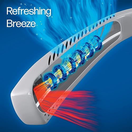 Miniatura 6 de Arctic Air Freedom Ultra - Ventilador de cuello de 3 velocidades, ventilador pequeño para uso en exteriores e interiores, ventilador recargable por