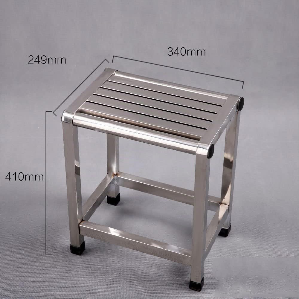Taburete de Ducha, Asiento de Ducha, Capacidad de Carga de Acero Inoxidable 300 kg y diseño Antideslizante para Ducha, Banco de Ducha Aplicable a Personas Mayores y discapacitadas,41cm