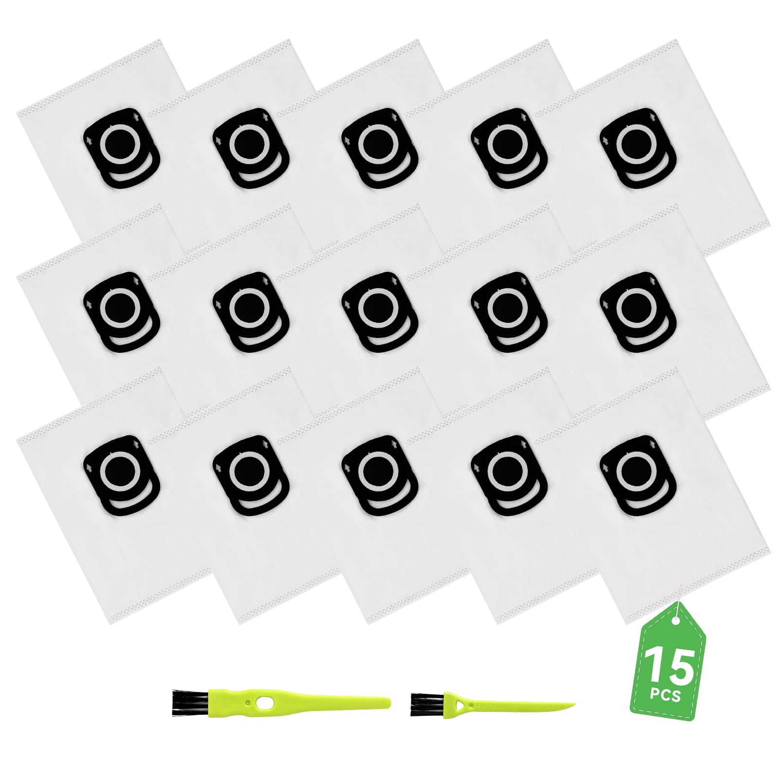 20 Sacchetti Per Aspirapolvere + 20 Profumini Compatibili Rowenta Silence Force Compact RO6300 RO6399 - 3