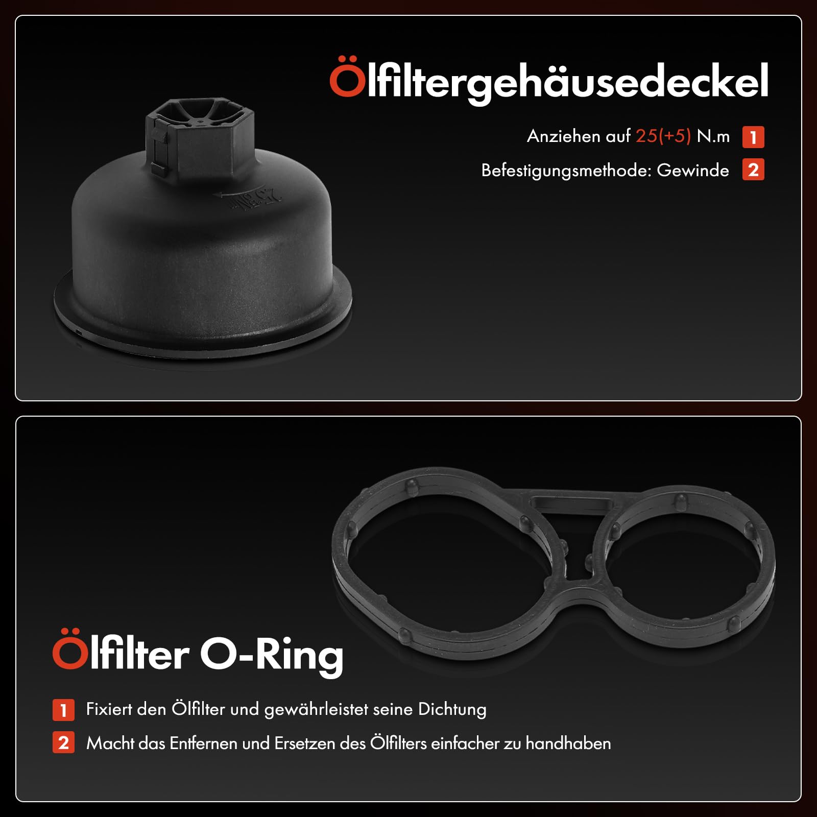 Frankberg ölkühler ölfilter Kompatibel mit Master II Kasten FD 2.5 D Master II Pritsche/Fahrgestell ED/HD/UD 2.5 D Master II Bus JD 2.5 D Replace# 8200709764