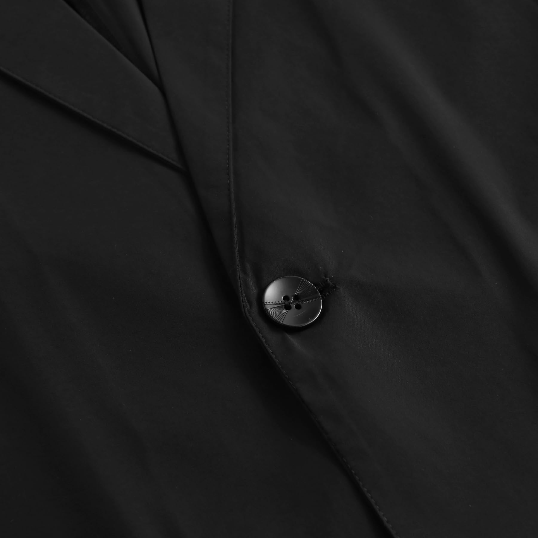 YFFUSHI Blazer de Hombre Chaqueta Casual Seda Hielo Refrescante 2 Botones Solapas de Muesca
