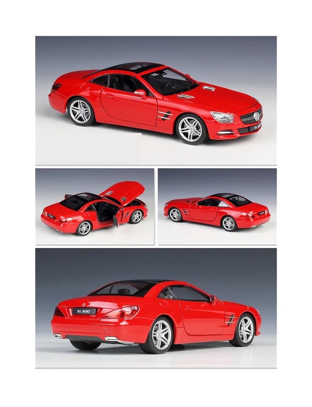 Amazon | ミニカーモデル 1:24 メルセデスベンツ SL500 合金ダイ