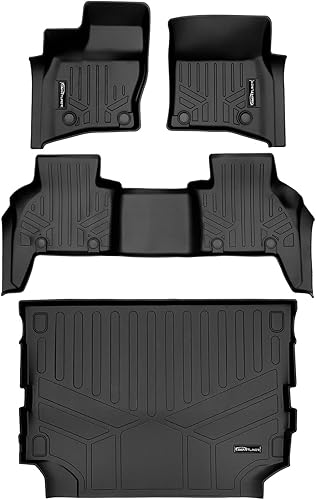 SMARTLINER Alfombrillas de piso de 2 filas y forro de carga para todo tipo de clima, compatibles con Range Rover Defender 110 2020-2023 (solo se