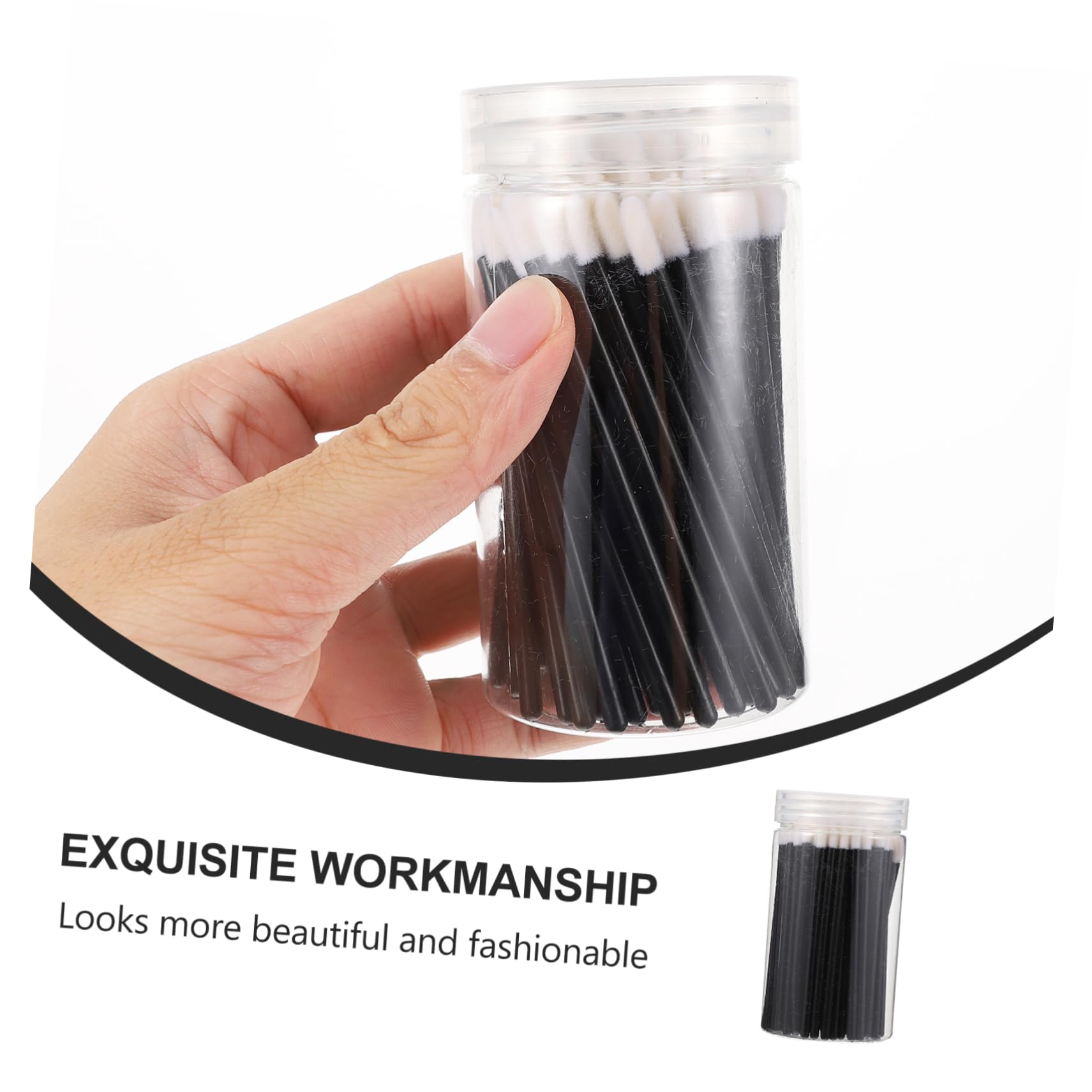 Didiseaon 100pcs Lip Gloss Applicator Tools Plastic Lip Brush Set for Home Professional Makeup