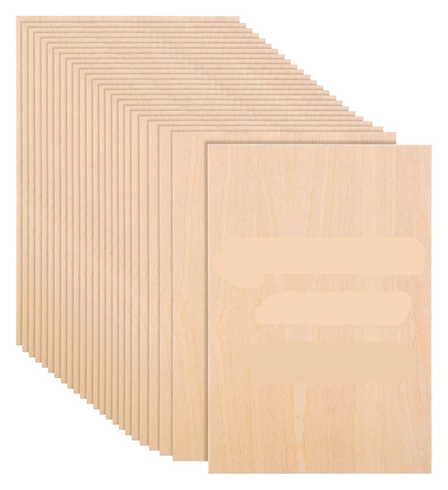Unlackierte Lindenholzplatten, Beige, mehrere Größen, 10/5 Stück, for den Bastelmodellbau(200x200 5pcs)