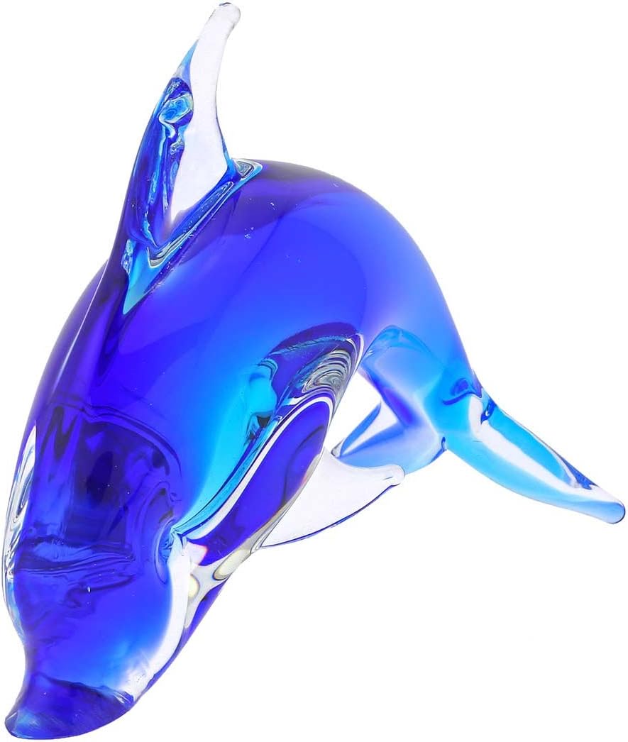 Glass Of Venice Murano Glass Dolphin - Aqua Blue