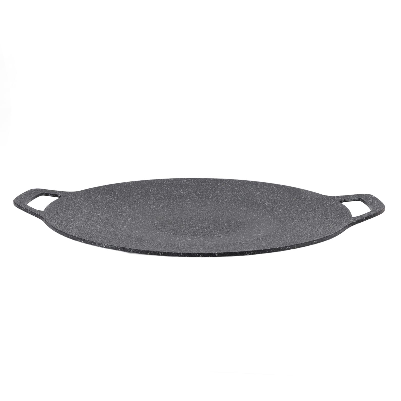 Padella per Barbecue Coreana, Piastra Rotonda con Rivestimento Antiaderente a 6 Strati, Piastra per Barbecue Rotonda, Griglia in Ghisa Smaltata, Compatibile per Induzione, Fornello a Gas, Piano(30 cm)