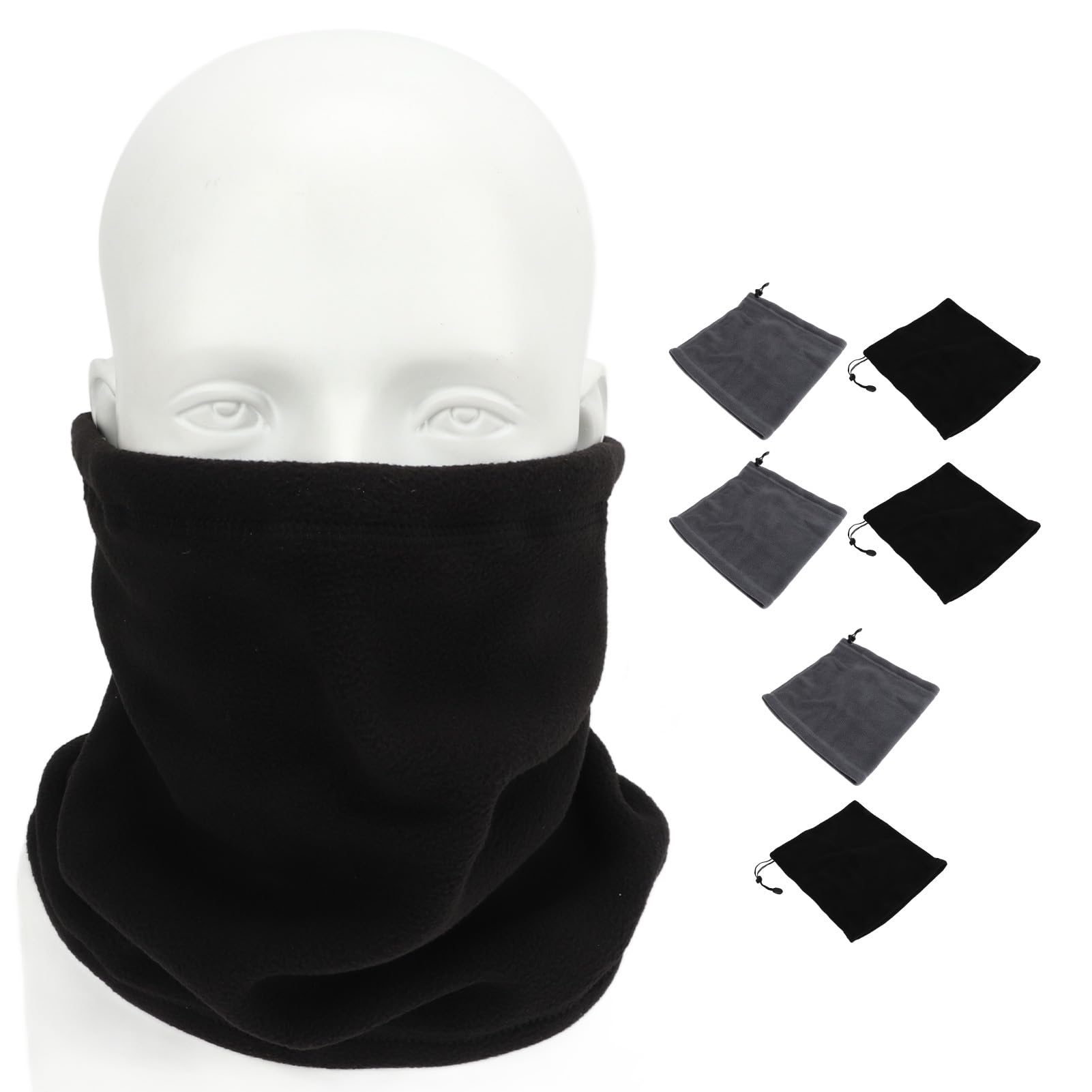Scaldacollo In Cashmere Multifunzione - Sciarpa Invernale, Maschera Viso - Unisex Per Outdoor