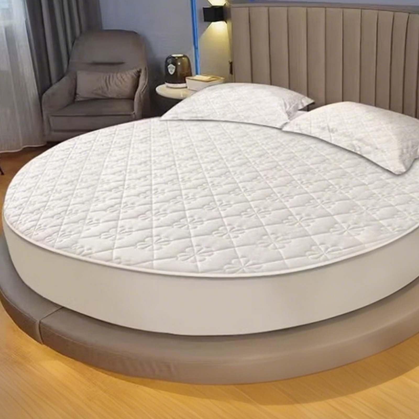 Sábanas bajeras redondas para cama doble, 28 cm, transpirable, agradable al tacto, para el hogar (#5,100 cm)