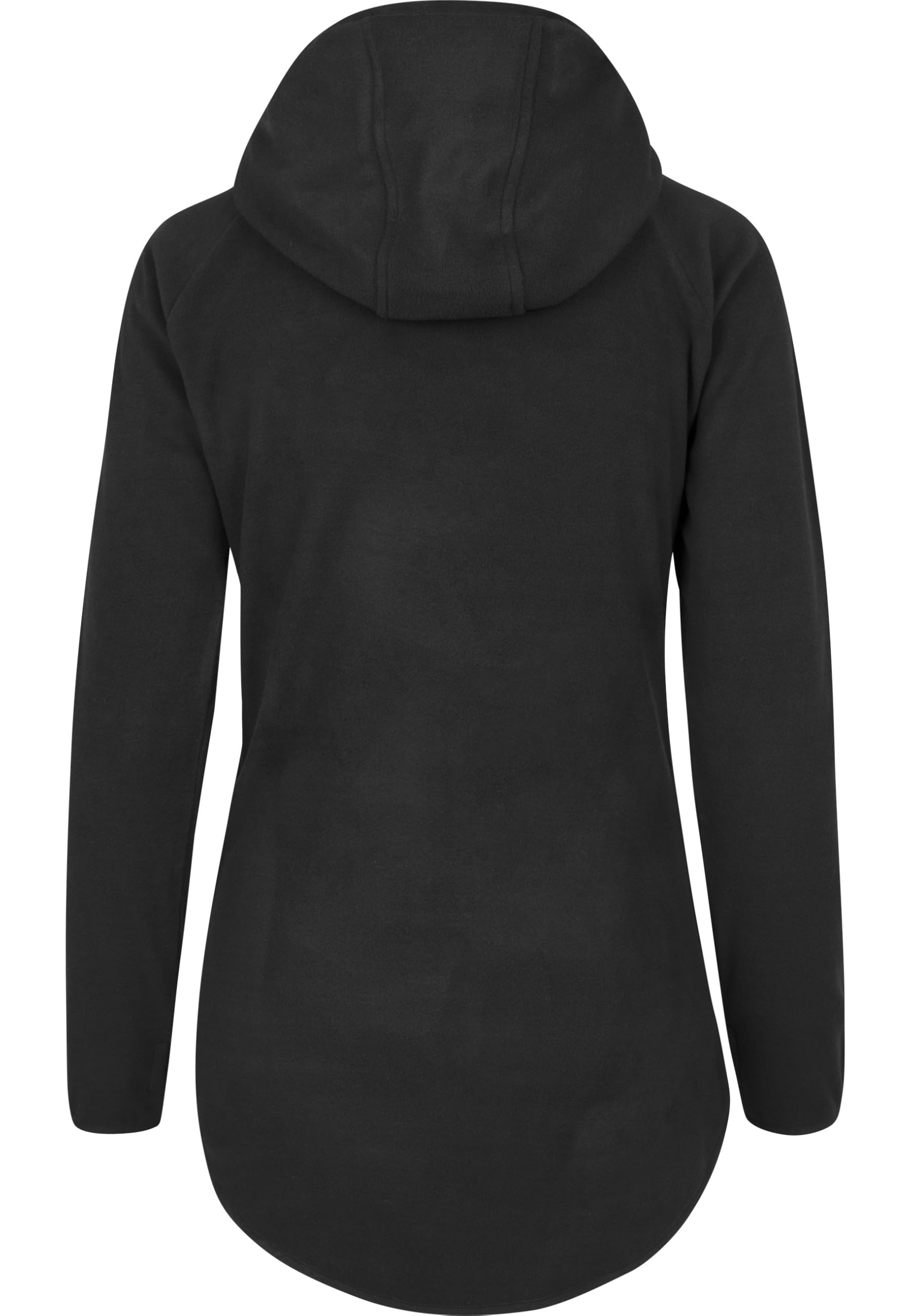 Urban Classics Ladies Polar Fleece Zip Hoodie Mujer Capucha con Cremallera Negro Daumenlöcher Regular