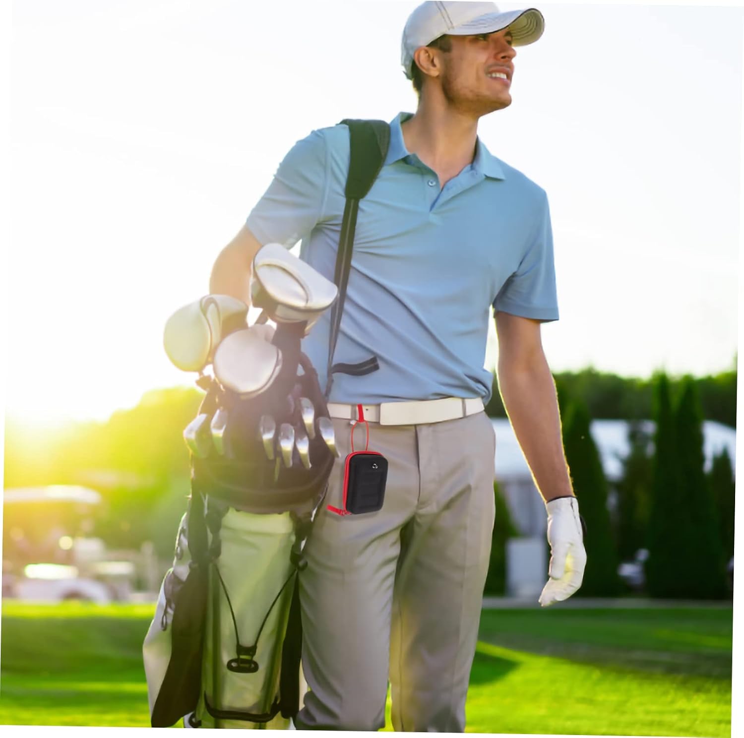 BESPORTBLE 2pcs rangefinder Bag Storage Cases Storage Container Outdoor Golfing Bag Golfing rangefinder case Golf