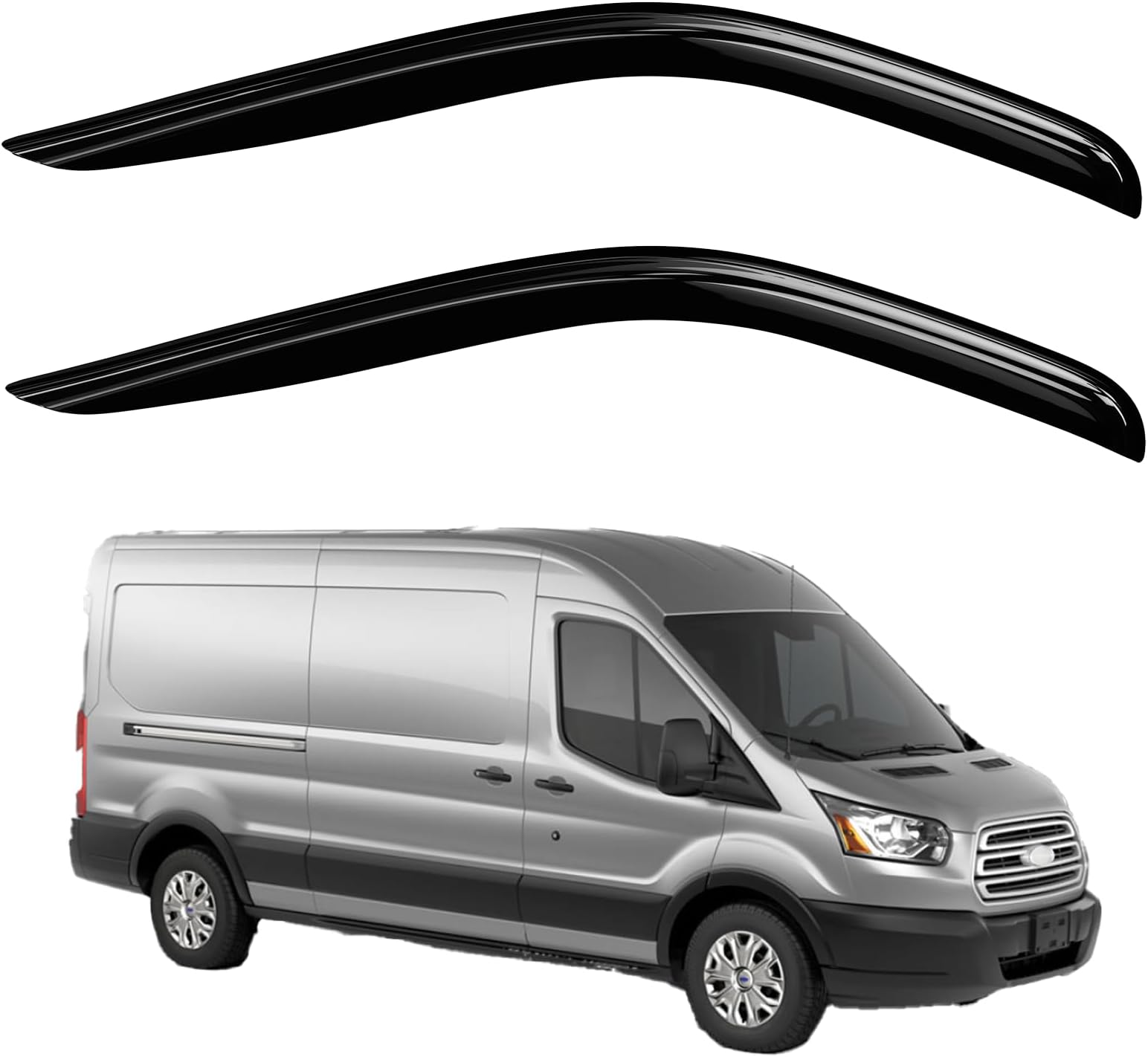 Window Visors Rain Guards for Ford Transit 2014-2024 (2pcs)