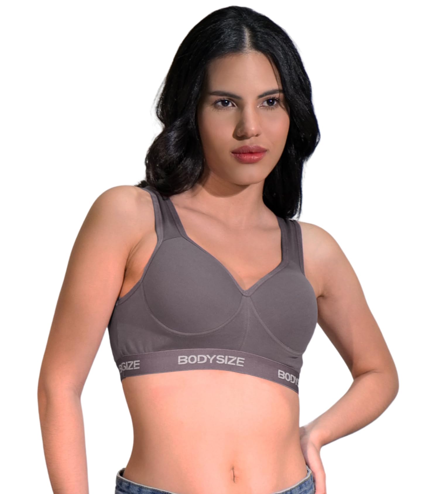 bodysize Women's Everyday Wear Wire Free Padded Sports Bra SF-28 (Heavily Padded, Gym, Yoga Bra) | Everyday Wear, Sweat Absorbent, Soft Cotton Fabric for Ultimate Comfort (B Cup)-picture-10