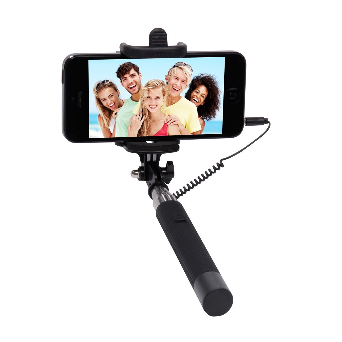 Thumbsup UK, Click Stick, iPhone/Smartphones, No Bluetooth Required, Expandable, Retail Packaging, Black