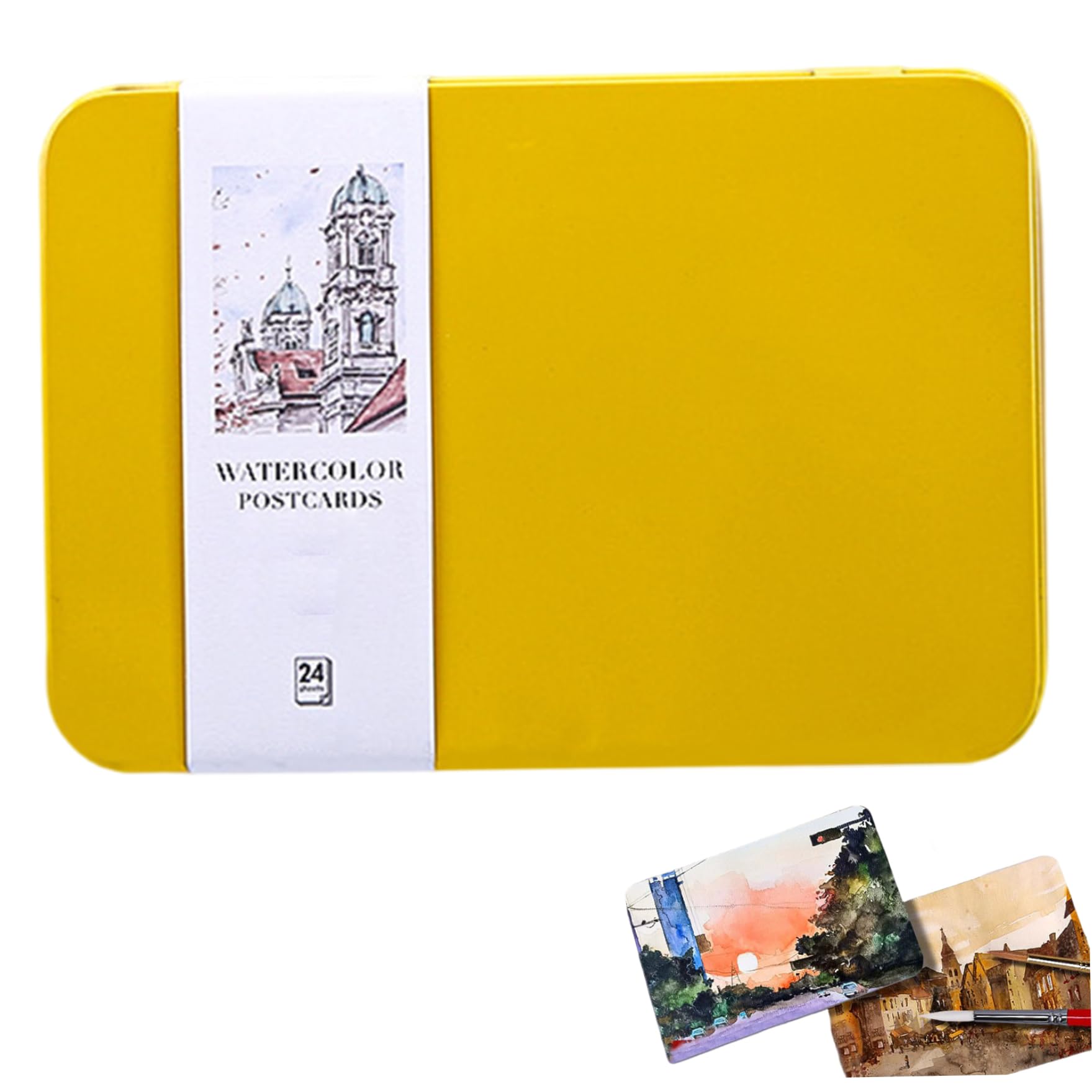 Tarjetas de acuarela para pintar recuerdos de viajes y proyectos de arte DIY