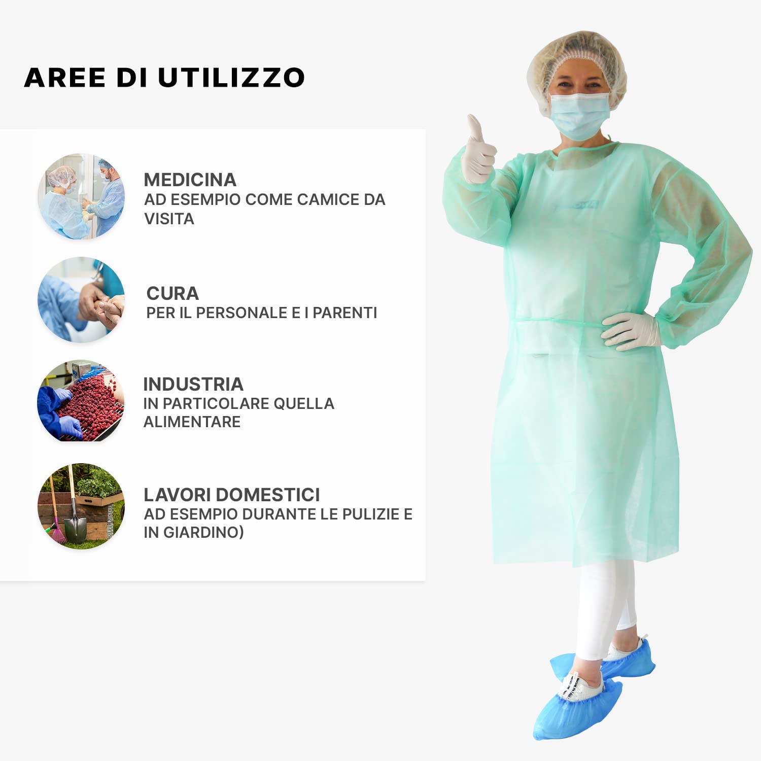 Camice Chirurgico Camici Monouso Sterili Amazon SET VISITATORE