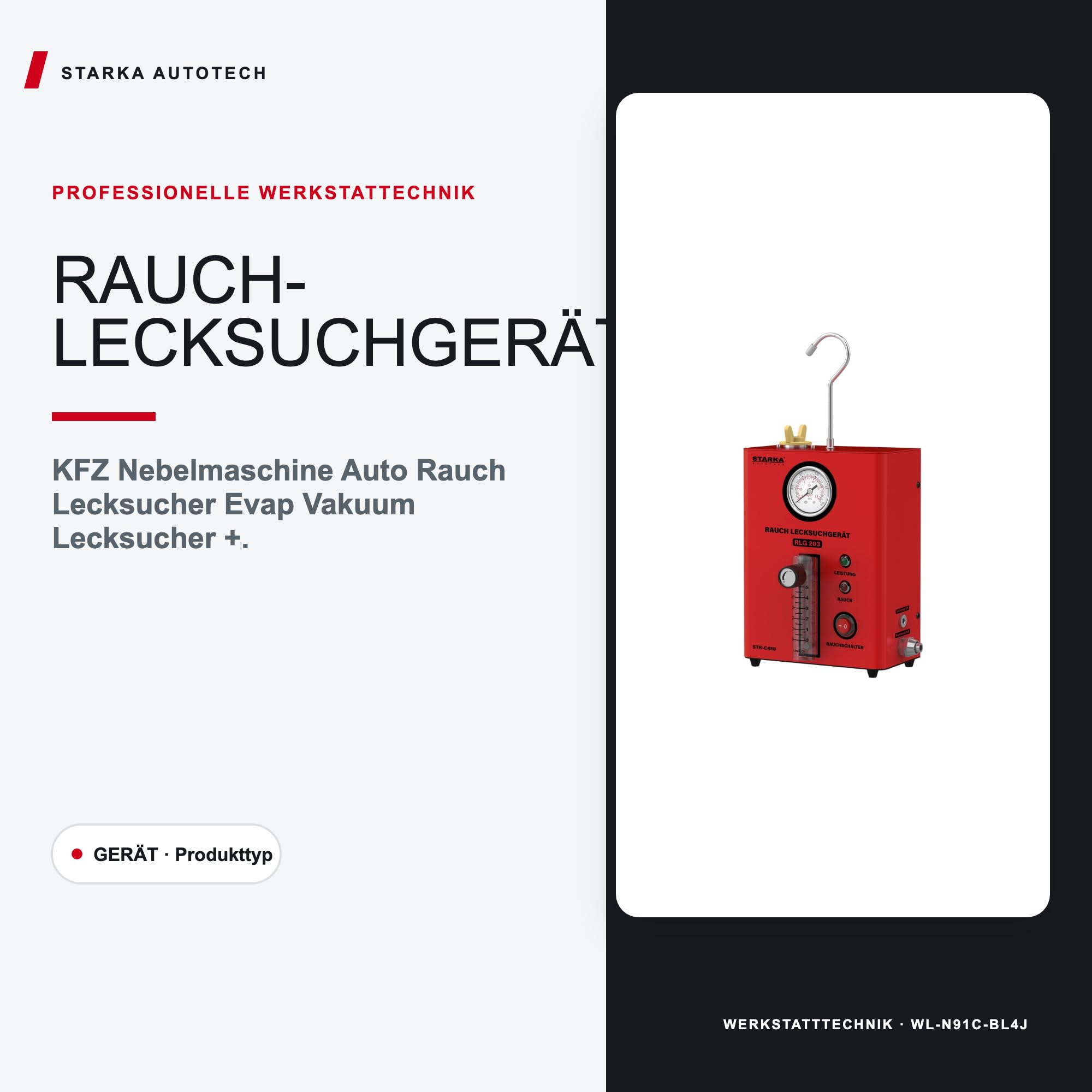 KFZ Nebelmaschine Auto Rauch Lecksucher Evap Vakuum Lecksucher + Flüssigkeit