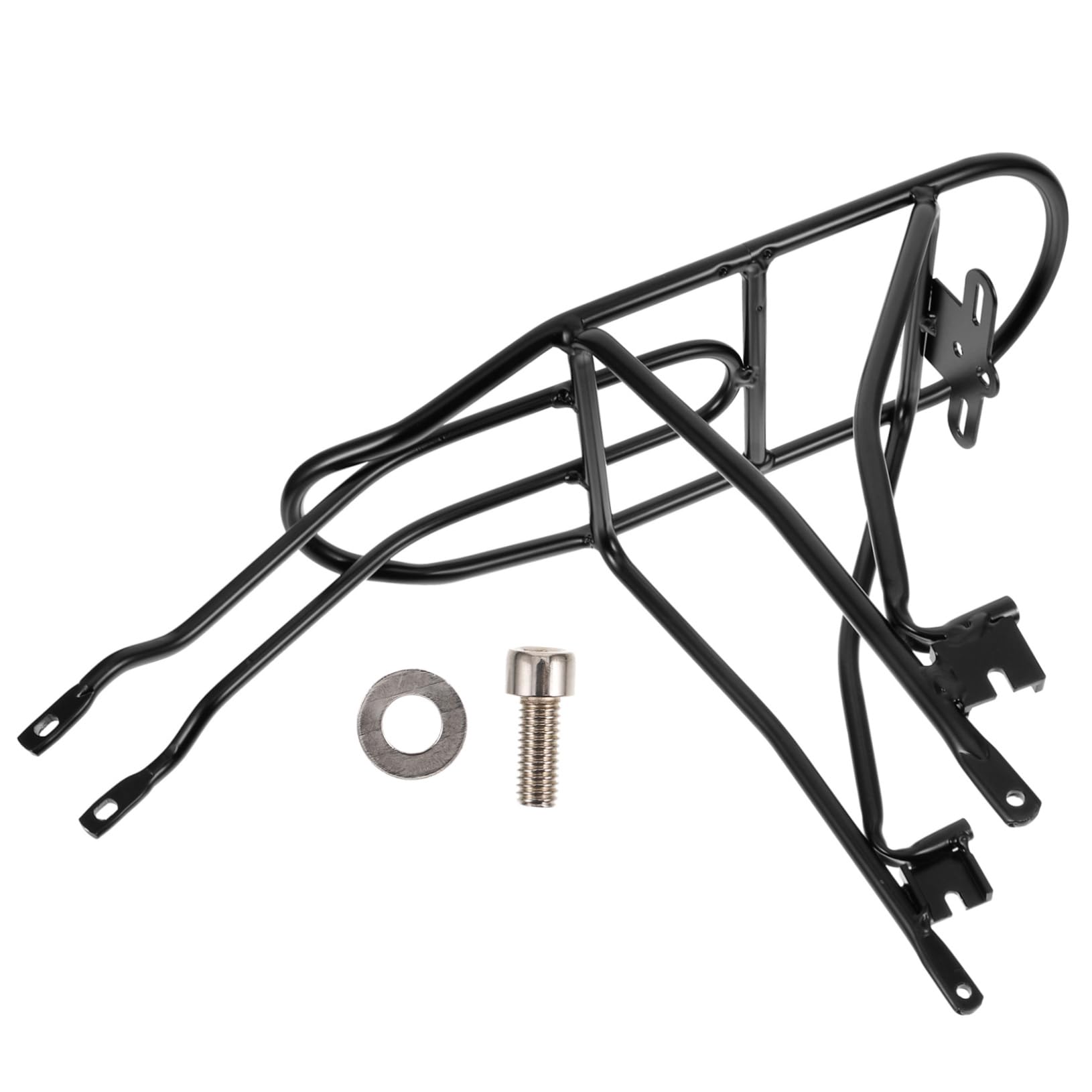 POPETPOP Bike Rear Rack for Adults and Folding Bicycle Backseat Stand and Lightweight Easy to Install Compatible with Brake Bikes