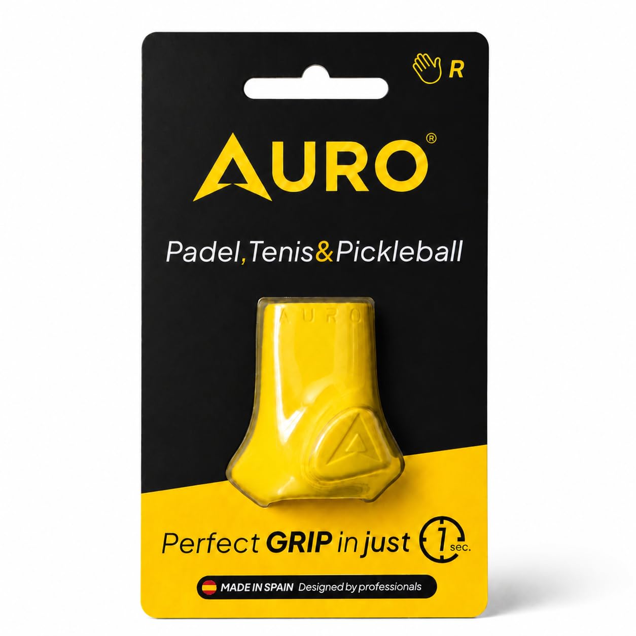 Grip para Pádel, Tenis y Pickleball Auro Grip – Corrige tu Empuñadura al Instante | Mayor Control, Potencia y Precisión