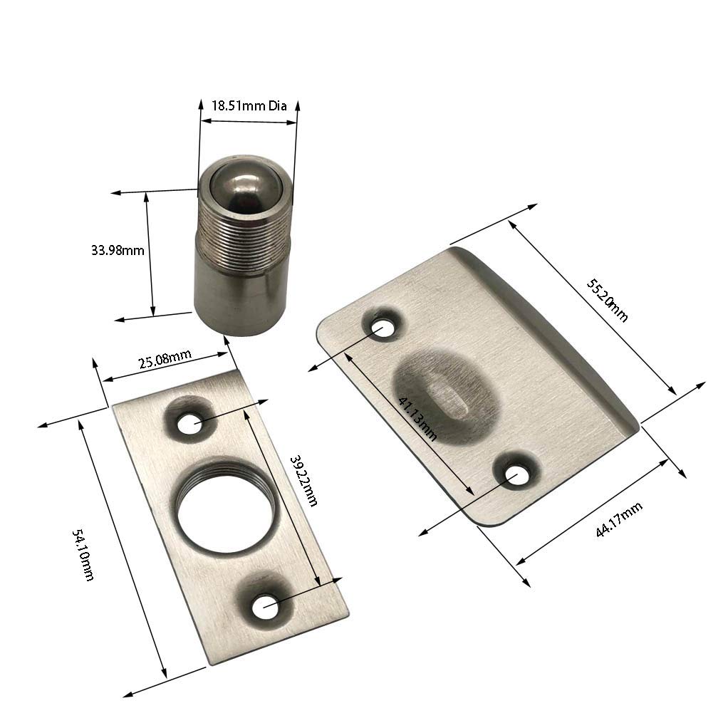 Chiusura A Rullo Regolabile Acciaio Inox 304 - Per Mobili Cucina E Porte Armadio - Foto 4