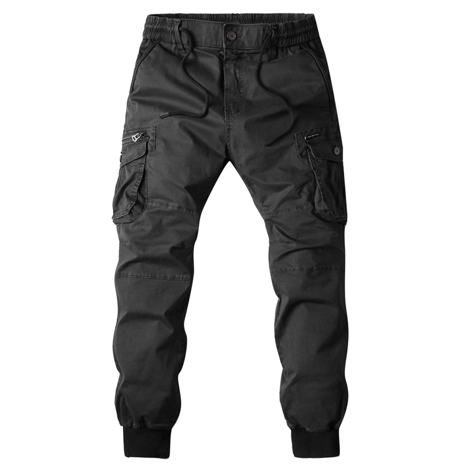 Generisch Pantaloni con tasche laterali, da donna, nero, casual, in colori alla moda, per pantaloni taglie forti, per uomini e donne, con strisce laterali