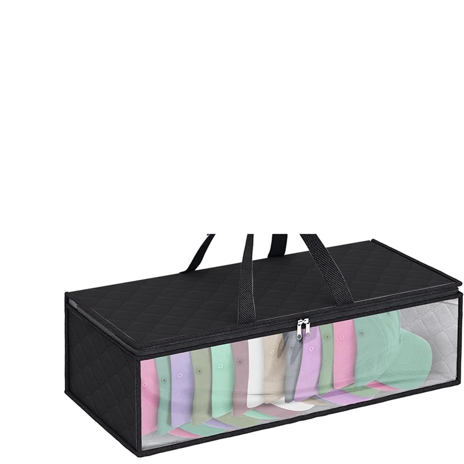PPQIRU 1PC Hat Storage for Baseball Caps Organizer, Large Holds up to 20 Hats Wide organizer Closet Cap Holder For Organization(Black)