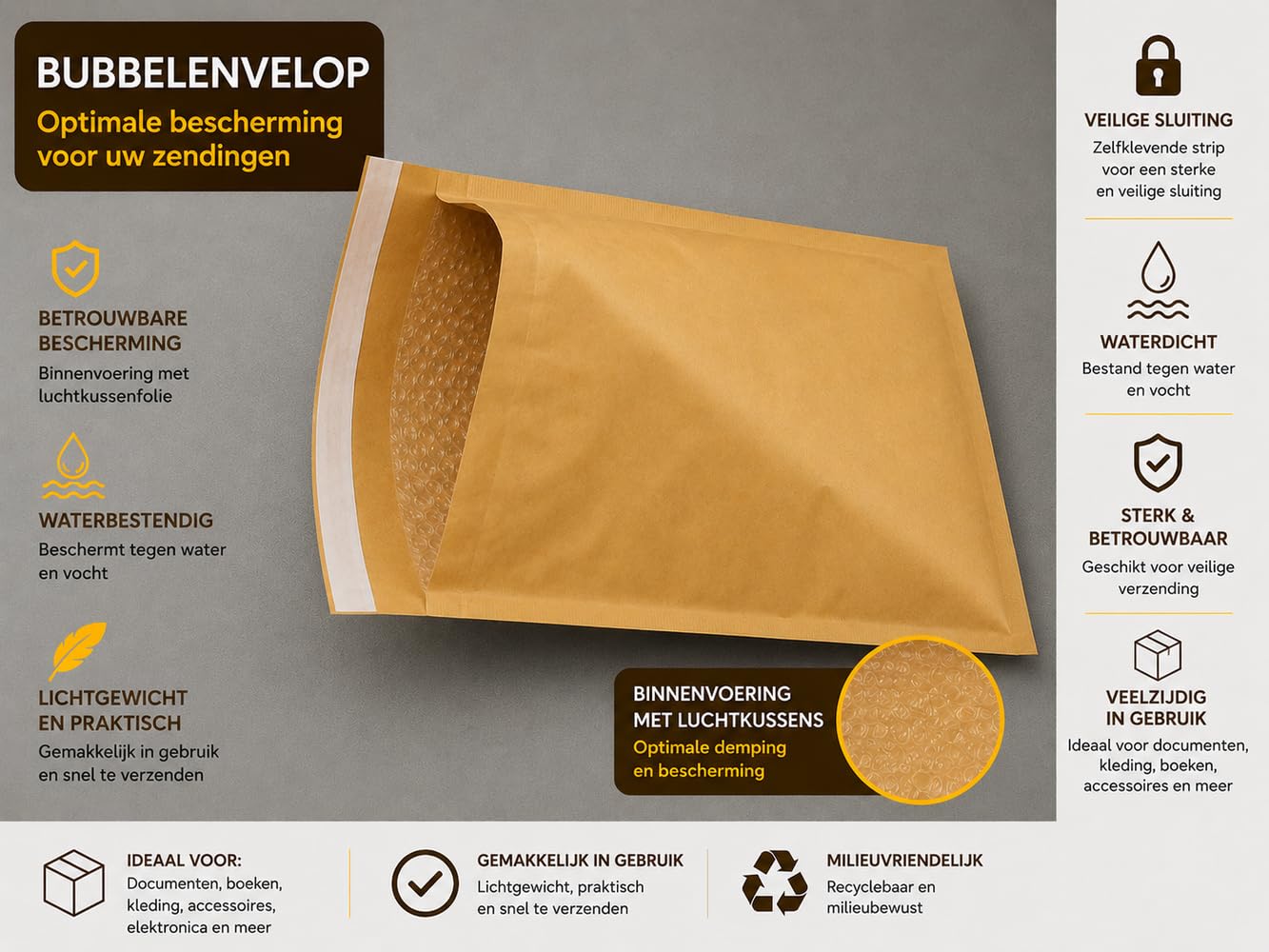 600 białych bąbelkowych kopert poczta wyściełana koperta - E/2 240 x 275 mm - bezpłatna dostawa