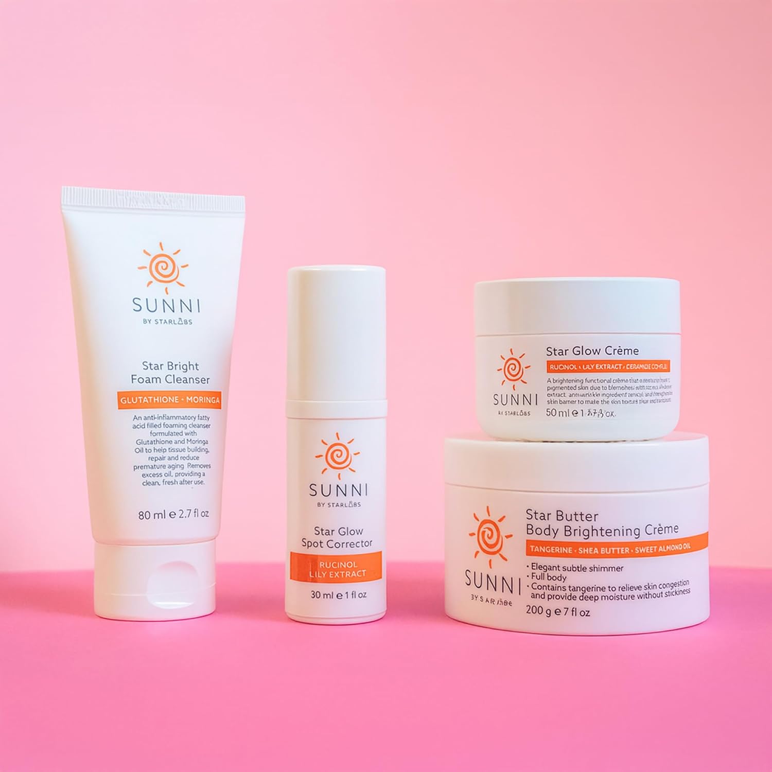 Hansi Naturals SUNNI Star Glow Creme, Brightening Face Cream with Rucinol and Lily Extract, 1.69 fl oz