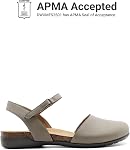 DREAM PAIRS Women's Flat Sandals Cork Round Toe Footbed with Ankle Strap and Arch Support for Casual Work Office Slingback Dress Shoes