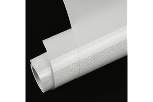 White Glitter HTV Vinyl Roll: Radiate Luminescence on Any Textile