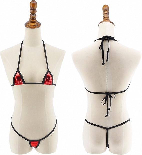 Womens Minimal Coverage Micro Bikini G-String Mini Exotic Tiny Thong Biquini