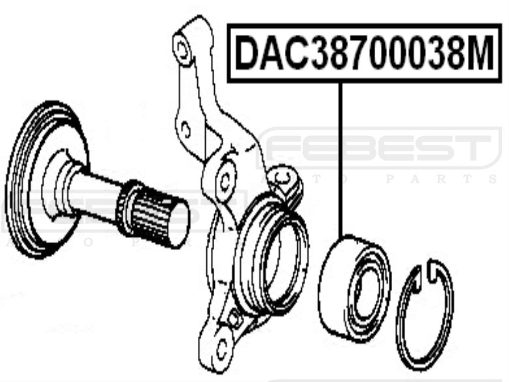 Amazon.com: 9004363369 - Front Wheel Bearing (38X70X38) For Toyota 
