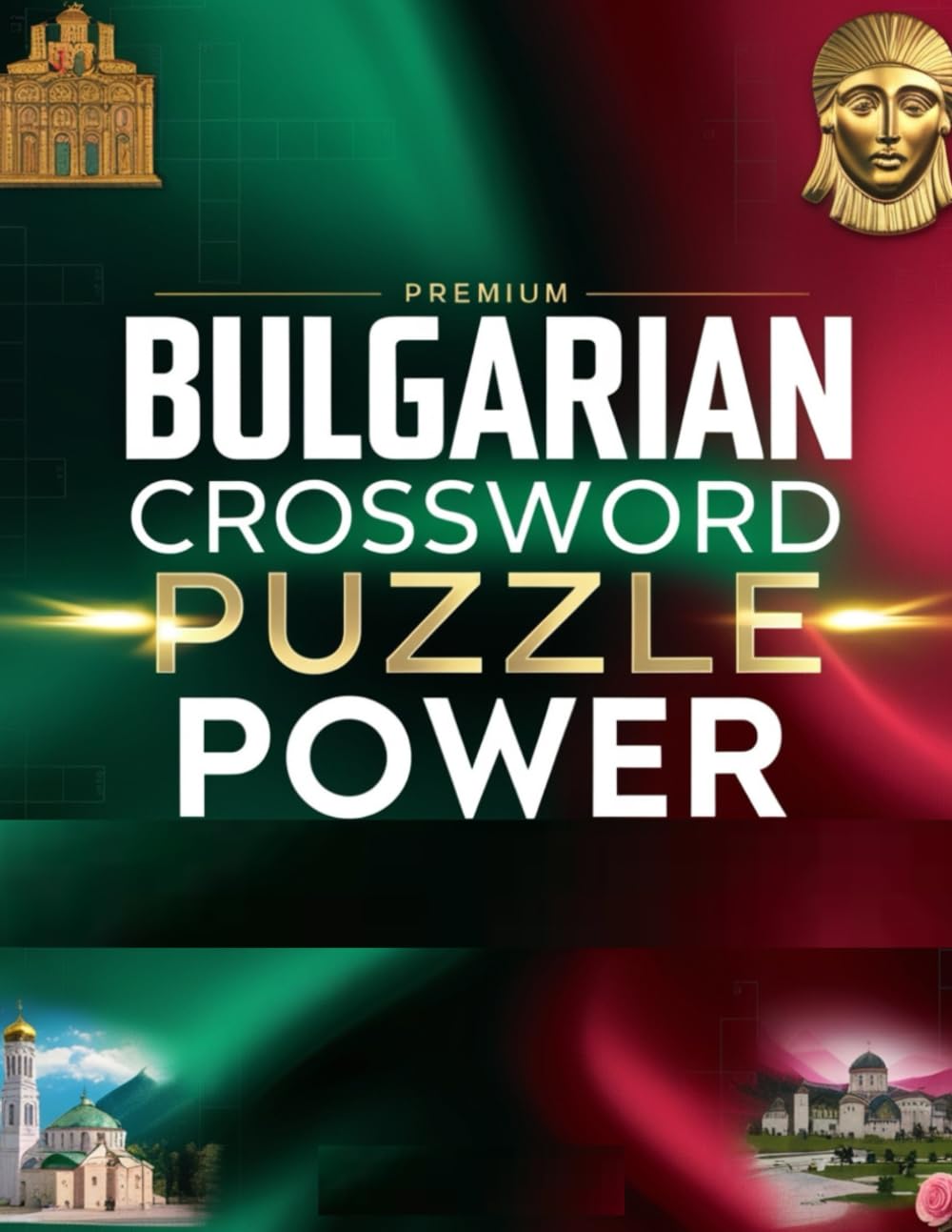 BULGARIAN CROSSWORD PUZZLE POWER: Large Print Brain Games Inspired by the Language, History, and Culture of Bulgaria